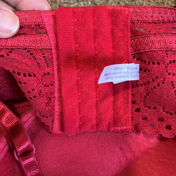 Red lace push up bra size S - Picture 9 of 14